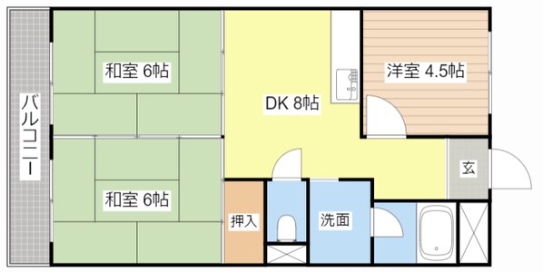 甲西中央ビルの物件間取画像